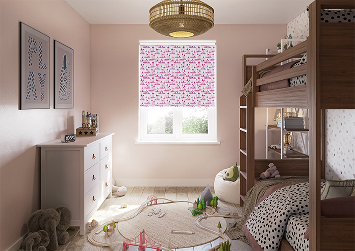 Royal Realm, Bubblegum Pink - Twist&Fit Roller Blind - Image 8